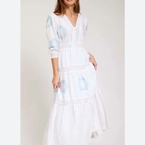 Tyler Boe white Celia crochet dress